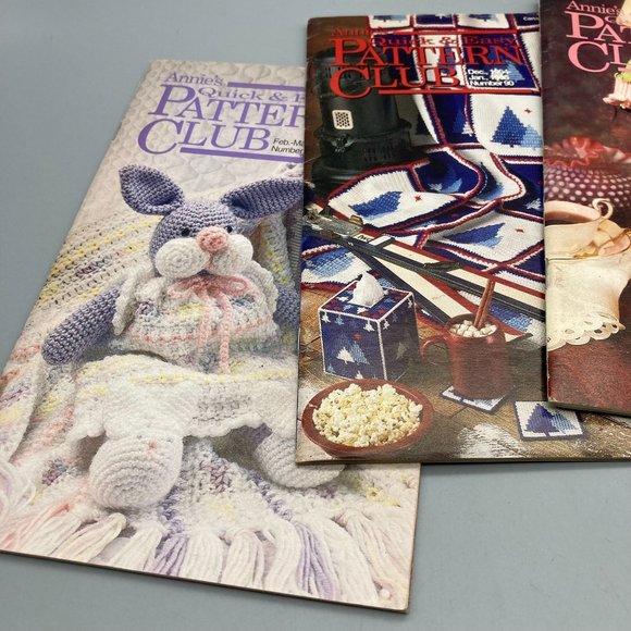 Vintage Annie's Pattern Club Magazine Lot, Quick and Easy Crafting Fun, 1990s - Picture 5 of 8